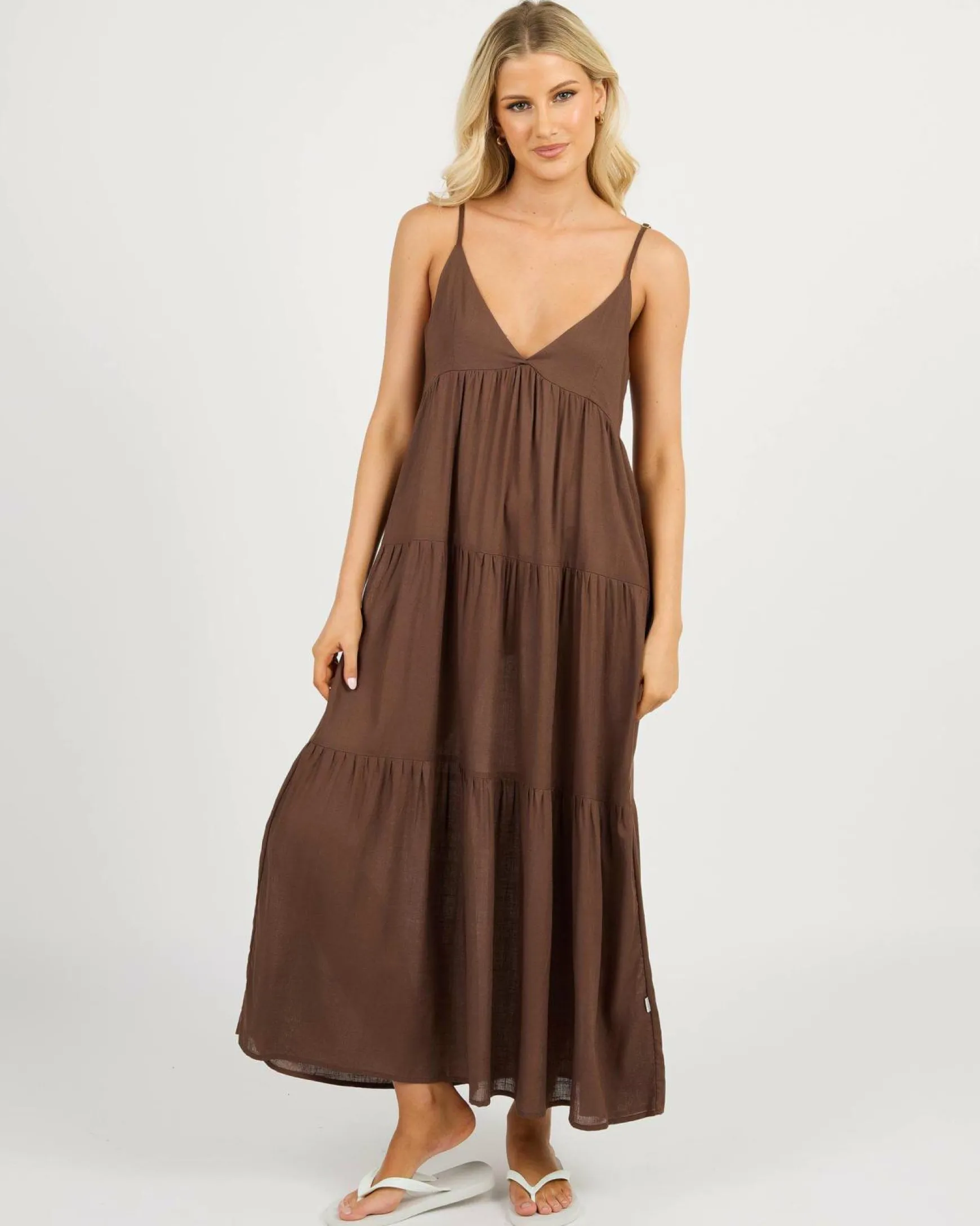 Classic Tiered Midi Dress