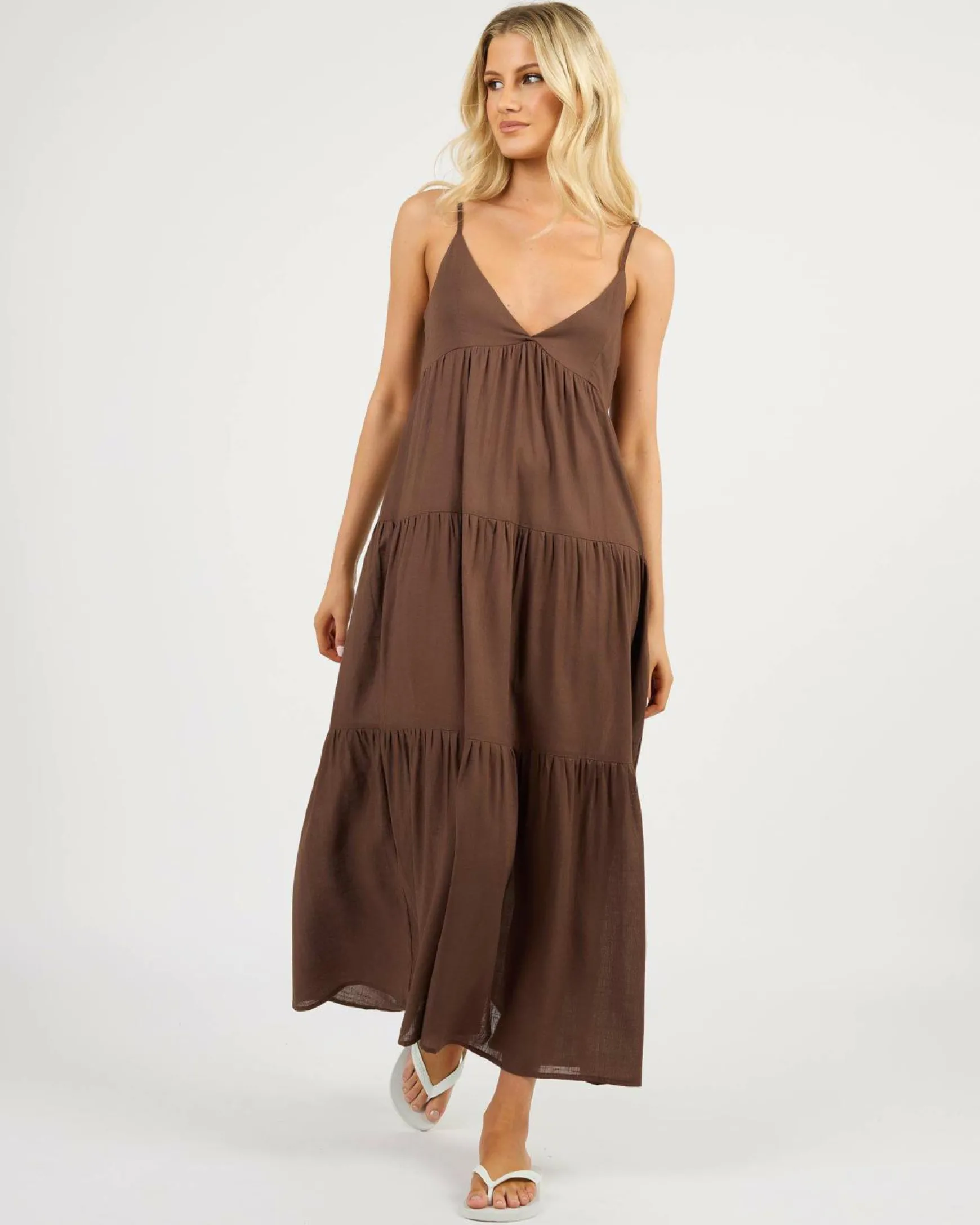 Classic Tiered Midi Dress