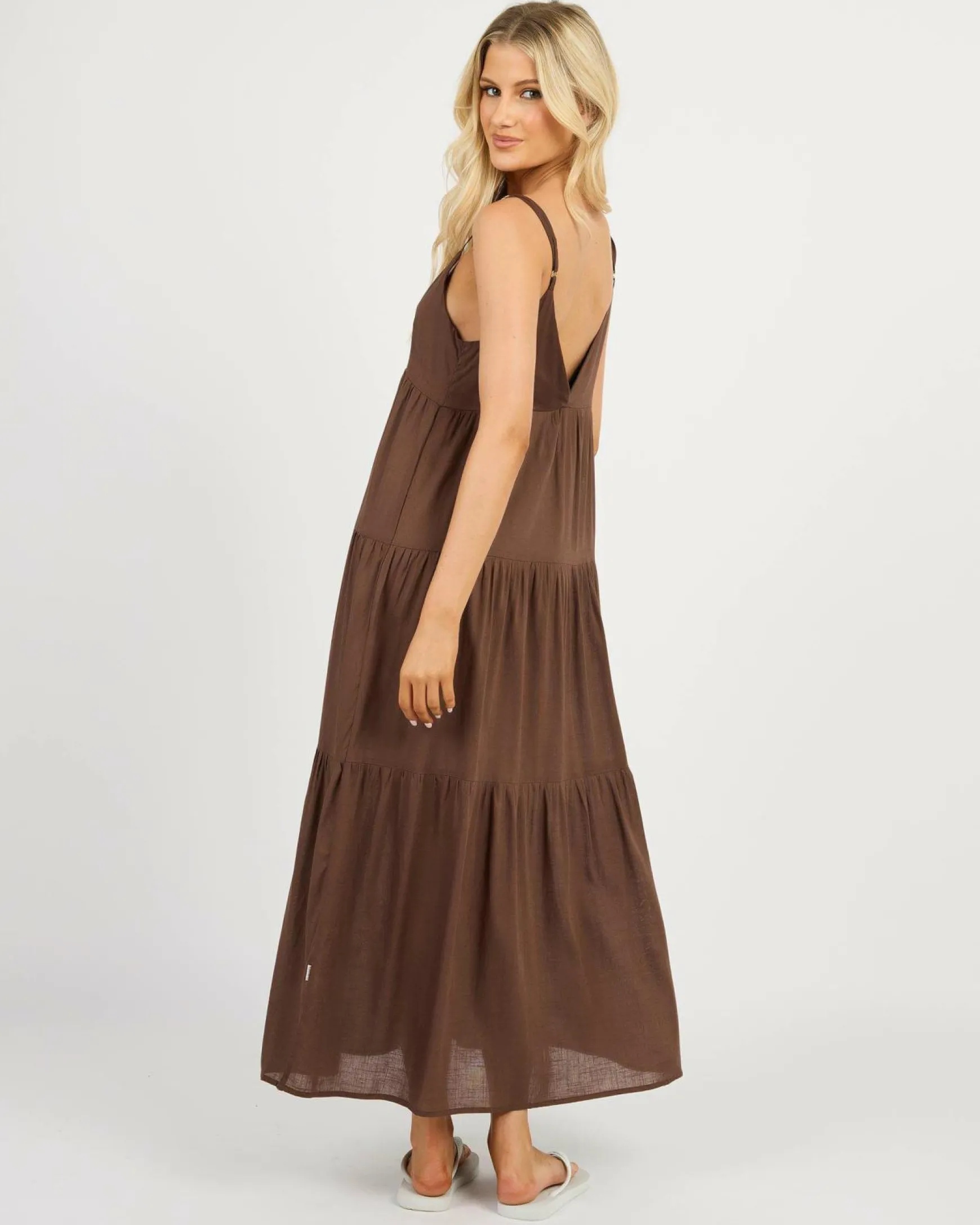 Classic Tiered Midi Dress