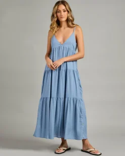 Classic Tiered Midi Dress