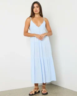 Classic Tiered Midi Dress
