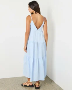 Classic Tiered Midi Dress