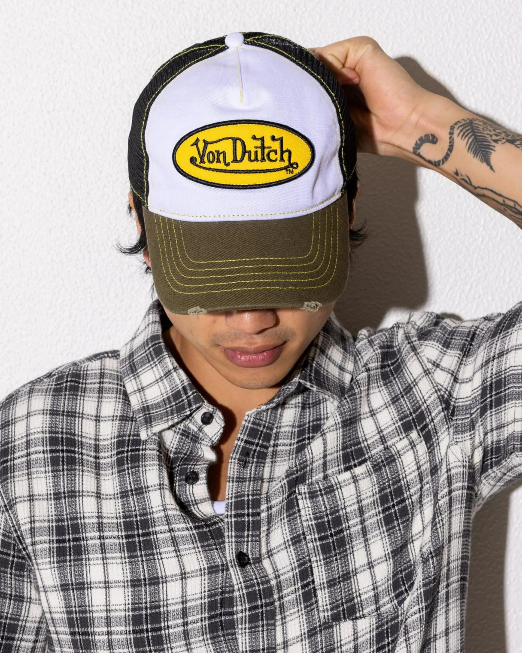 Contrast Wash Trucker Cap