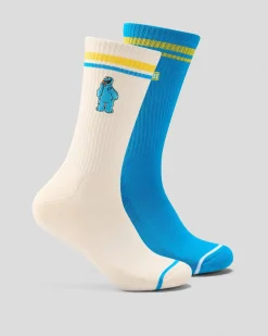 Cookie Monster Sneaker Sock 2 Pack
