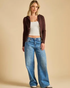 Cora Hooded Zip Knit Jumper