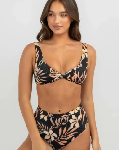 Coral Gardeners Twisted Bralette Bikini Top