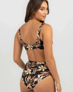 Coral Gardeners Twisted Bralette Bikini Top