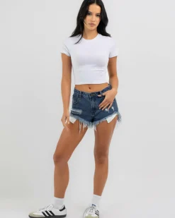 Cyrus Micro Denim Shorts
