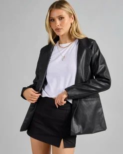 Danny Faux Leather Jacket