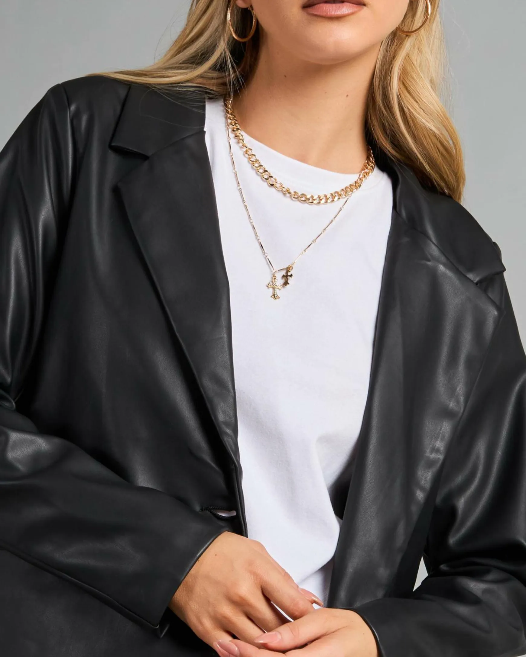 Danny Faux Leather Jacket