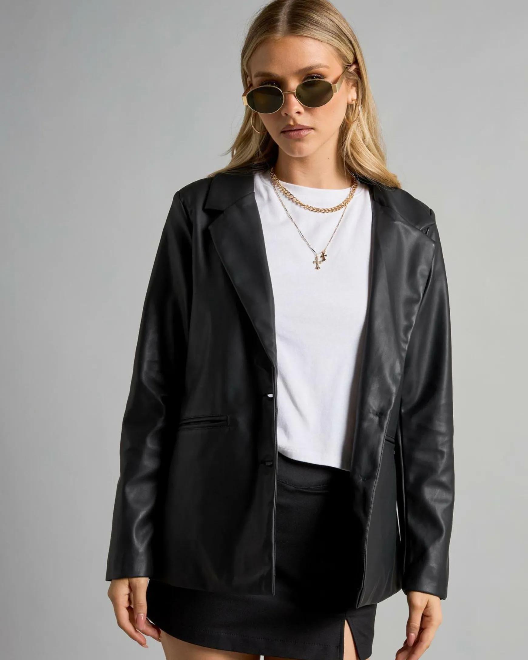 Danny Faux Leather Jacket
