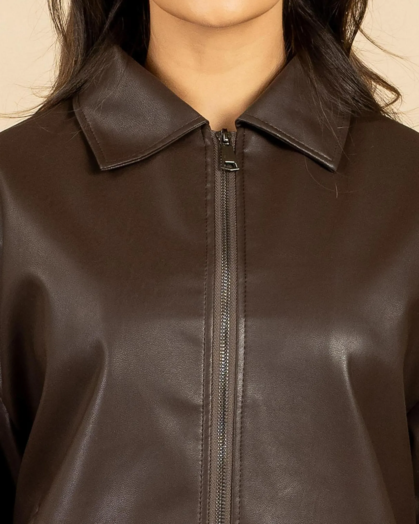 Dean Faux Leather Jacket