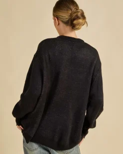 Diablo Box Fit Crew Neck Knit Sweater