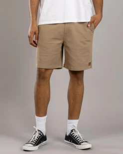 Division Elastic Waist Shorts