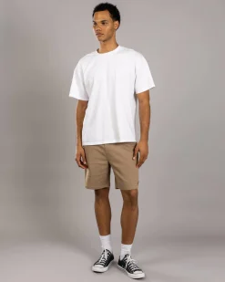 Division Elastic Waist Shorts