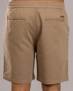 Division Elastic Waist Shorts