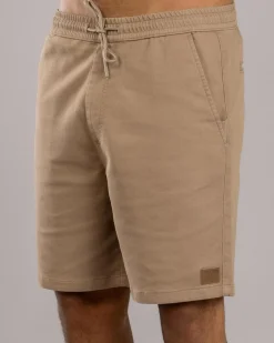 Division Elastic Waist Shorts