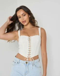 Dolly Lace Up Top
