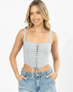 Dolly Lace Up Top