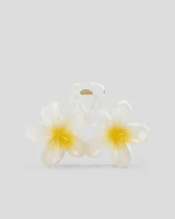 Double Frangipani Hair Claw Clip