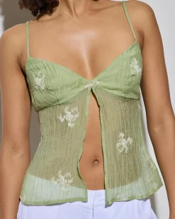 Elara Split Front Top