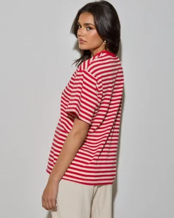 Elodie Stripe Oversized T Shirt