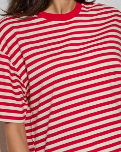 Elodie Stripe Oversized T Shirt