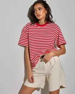 Elodie Stripe Oversized T Shirt