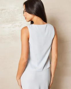 Emmi Cupro Tie Front Vest