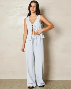 Emmi Cupro Tie Front Vest