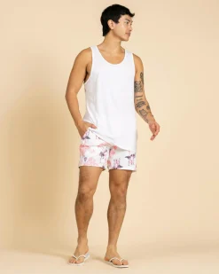 Feather Elastic Waist Shorts