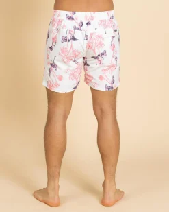 Feather Elastic Waist Shorts