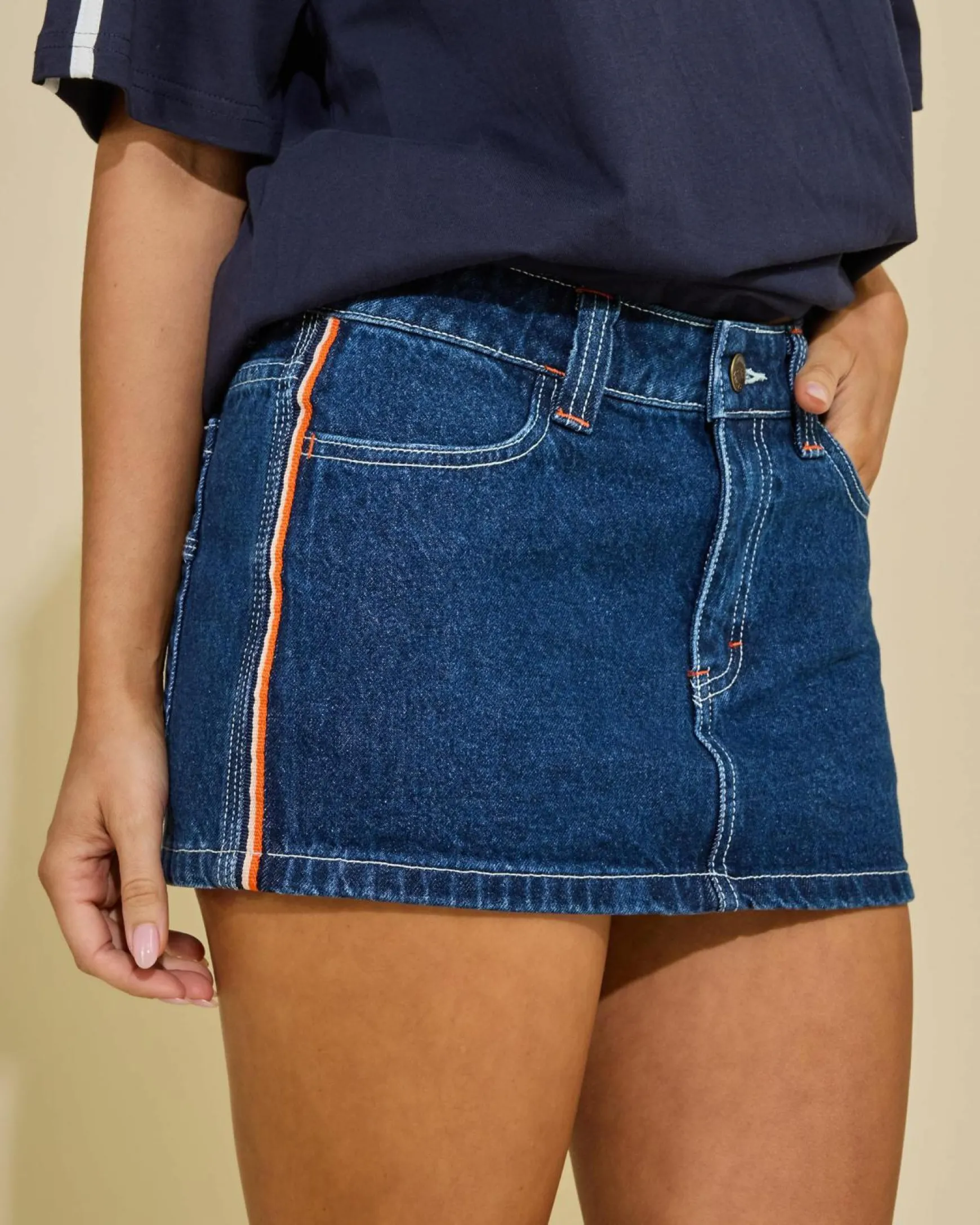 Flip Mommy Mini Denim Skirt