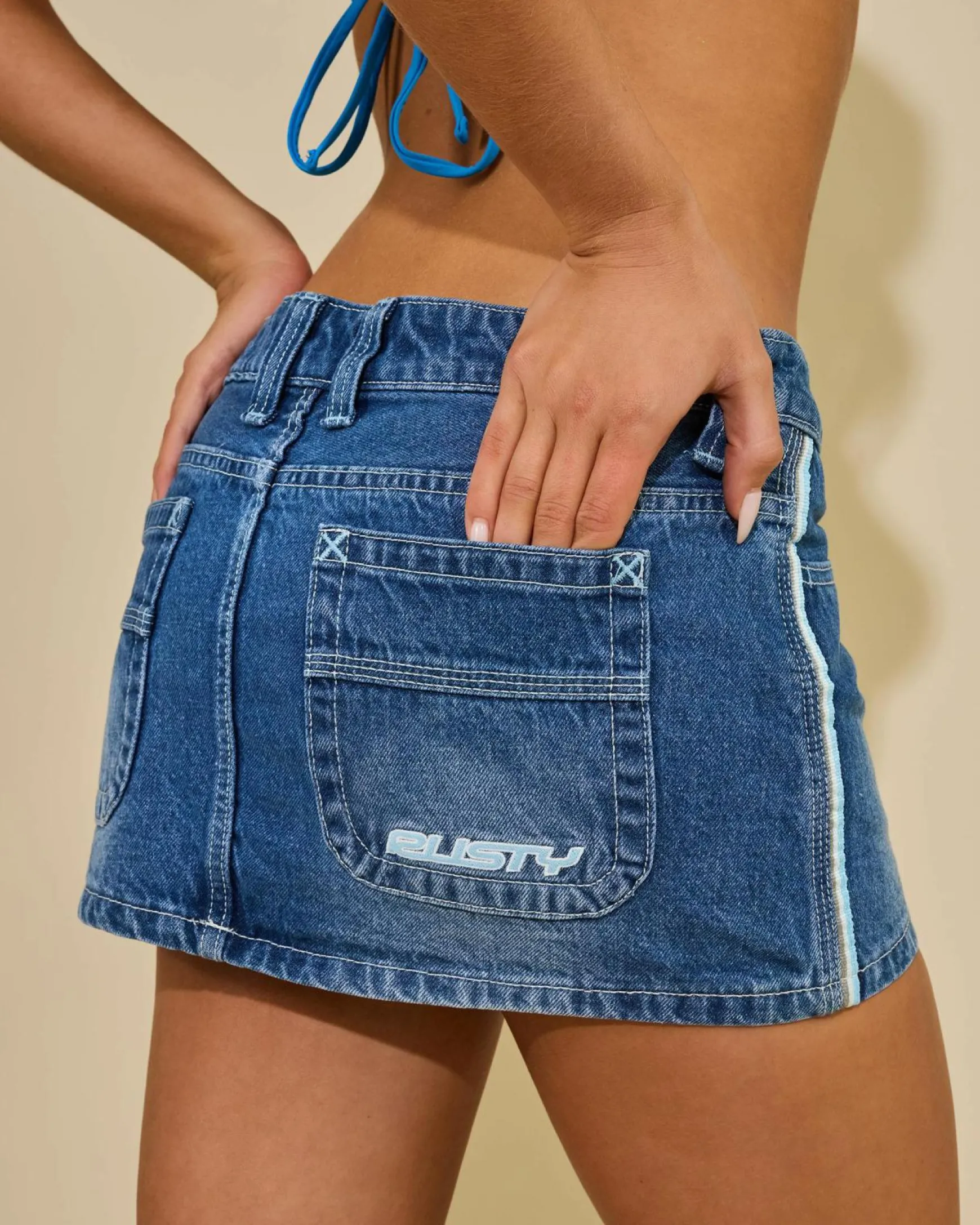 Flip Mommy Mini Denim Skirt
