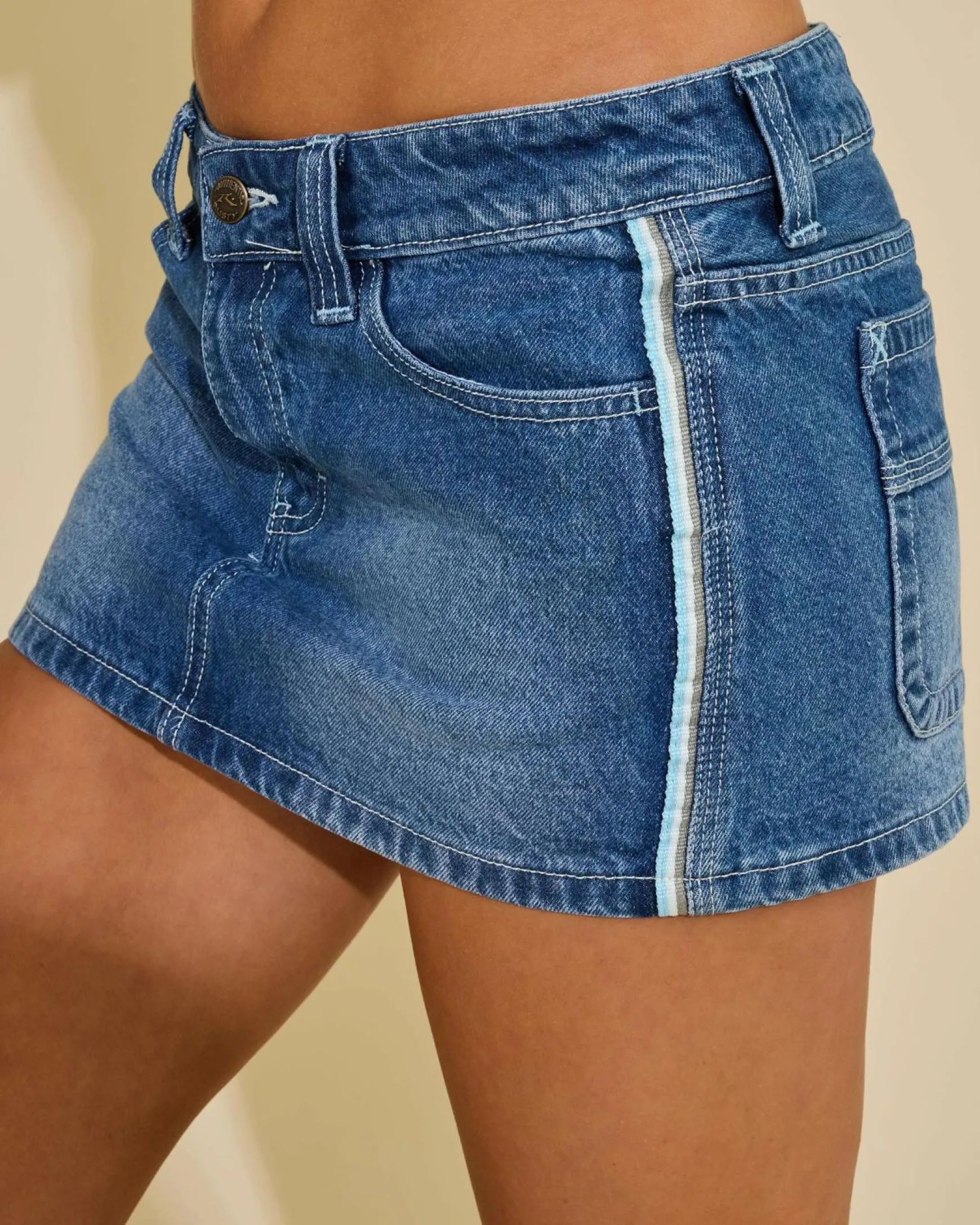 Flip Mommy Mini Denim Skirt