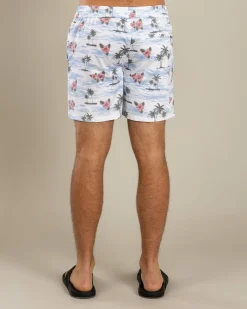 Floretta Elastic Waist Board Shorts