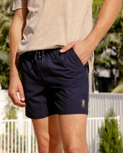Formal Elastic Waist Shorts
