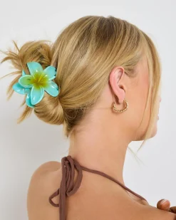 Frangipani Hair Claw Clip