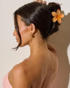 Frangipani Hair Claw Clip