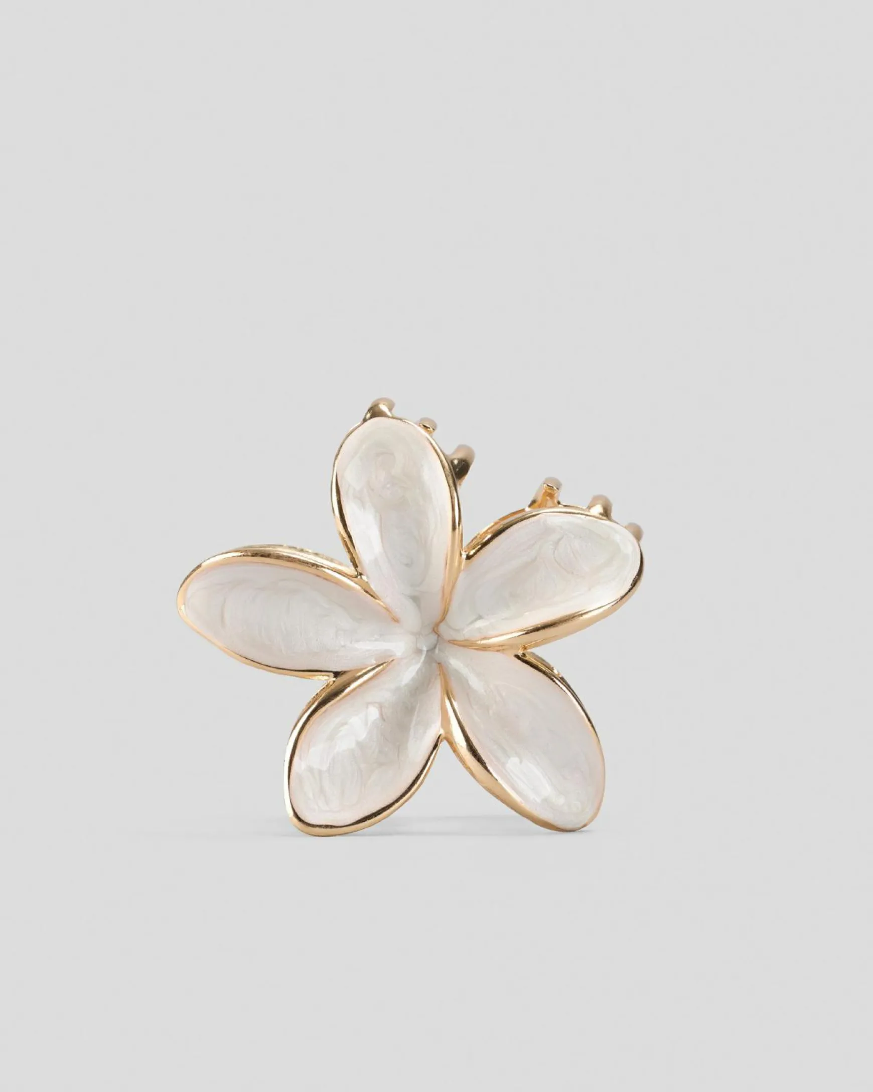 Frangipani Pearl Hair Claw Clip
