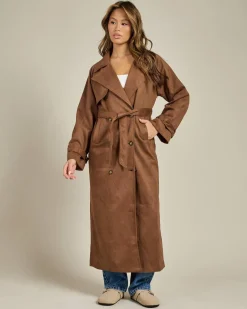 Frankie Faux Suede Coat