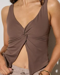 Frankie Split Front Top