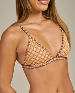 Georgie Geo Fixed Triangle Bikini Top
