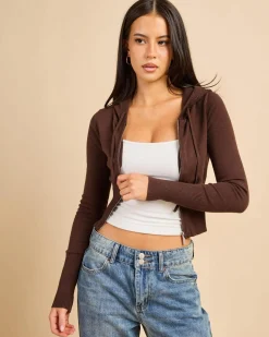 Georgie Zip Knit Hoodie