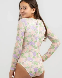 Girls' All About Sol Long Sleeve Surfsuit
