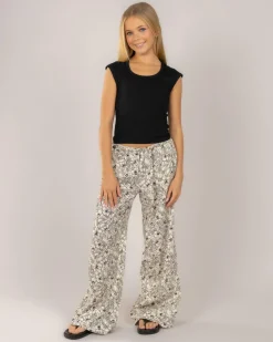 Girls' Basic Rib Scoop Neck Tee