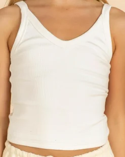 Girls' Basic V Neck Top