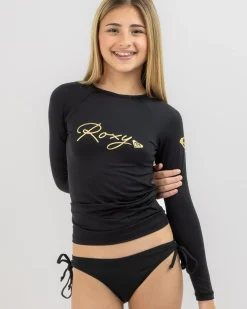 Girls' Beach Love Long Sleeve Rash Vest