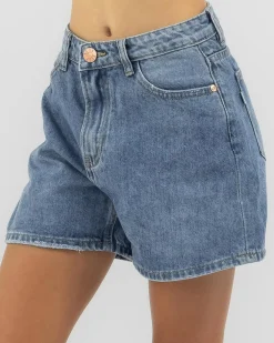 Girls' Byron Mid Denim Shorts