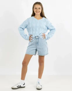 Girls' Cambridge V Neck Knit Jumper